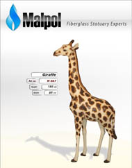 giraffe, obiekty 3D, reklama przestrzenna, 3D figures, dinosaurs, advertisement, fiberglass animals, displey statues, animals statues, malpol fiberglass statuary, produkcja dinozaury, dinosaur replica, figury ogrodowe, figury dekoracyjne, laminaty