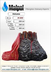 volcano, obiekty 3D, reklama przestrzenna, 3D figures, dinosaurs, advertisement, fiberglass animals, displey statues, animals statues, malpol fiberglass statuary, produkcja dinozaury, dinosaur replica, figury ogrodowe, figury dekoracyjne, laminaty