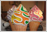 Fiberglass ice cream items Fiberglass advertising product