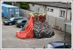 Volcano geyser decoration theme park, laminate Volcano geyser decoration theme park, laminate