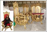 throne, chair fiberglass