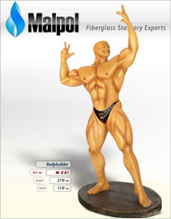 bodybuilder fiberglass, bodybuilder, obiekty 3D, reklama przestrzenna, 3D figures, dinosaurs, advertisement, fiberglass animals, displey statues, animals statues, malpol fiberglass statuary, produkcja dinozaury, dinosaur replica, figury ogrodowe, figury dekoracyjne, laminaty